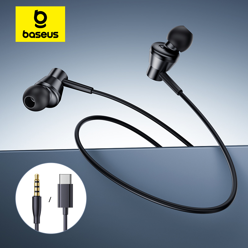 Wired Earphone Lightning - Baseus Encok CZ11/HZ11 écouteurs filaires type-c/3.5mm