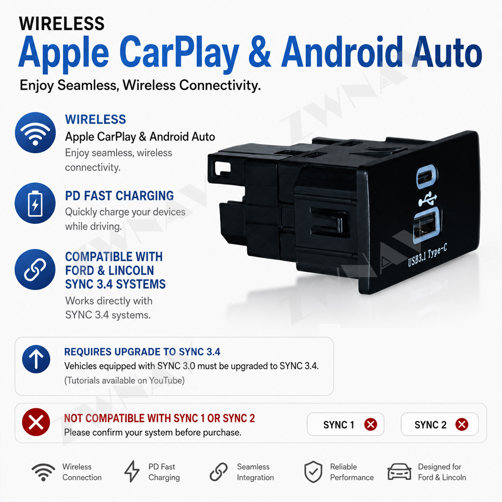 Adaptateur sans fil CarPlay An - Usb Hub Type C avis et prix